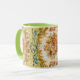 Barock viktoriansk blomsterros fransk tapet mugg
