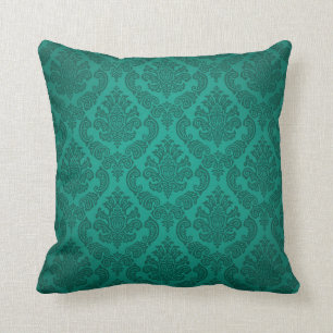 Barock Vintage Damask turkos Kudde