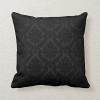 Barock vintagedamast kolsvart |