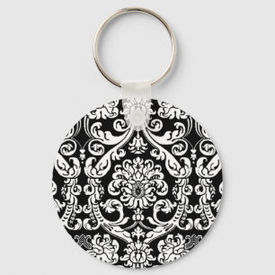 Barocka damastast Keychain Nyckelring