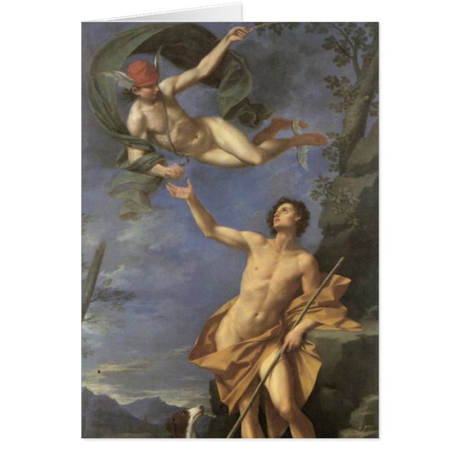 Barocka italienska pojkar hälsningskort (Framsidan)