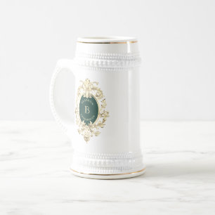 Barocka monogram bröllopsdammar sejdel