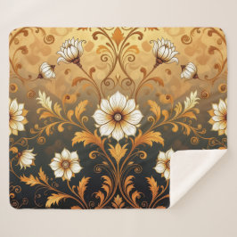 "Barockes Ornament-Muster in Gold und Schwarz"7