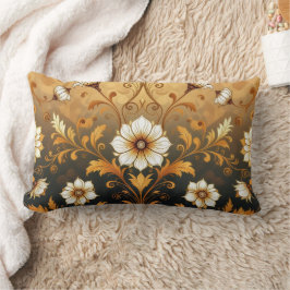 "Barockes Ornament-Muster in Gold und Schwarz"7 Lumbarkudde