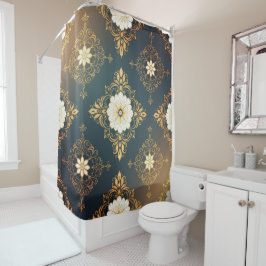 "Barockes Ornament-Muster in Gold und Schwarz" Dec