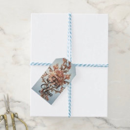 Barockros Elegans Presentetikett