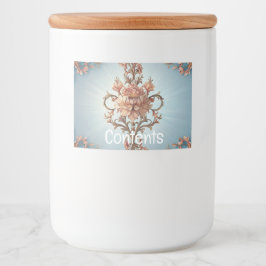 Barockros mat etiketter
