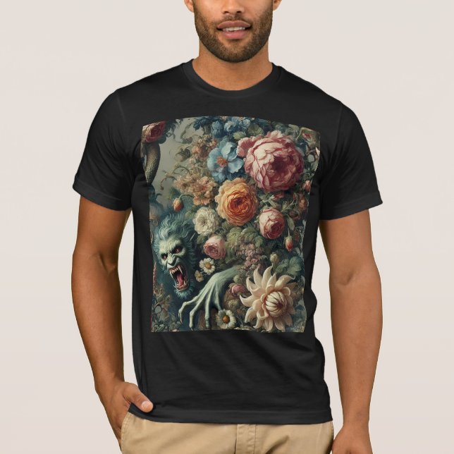 Barockt Faror – Gotisk Bärbar Konst T Shirt (Framsida)