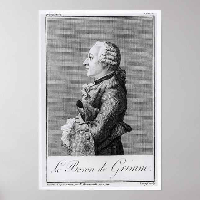 Baron Friedrich Melchior Grimm Poster (Framsidan)