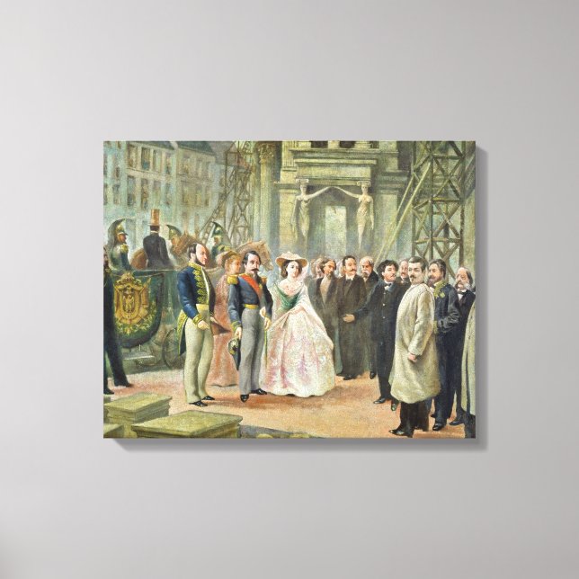 Baron Georges-Eugene Haussmann Canvastryck (Framsida)