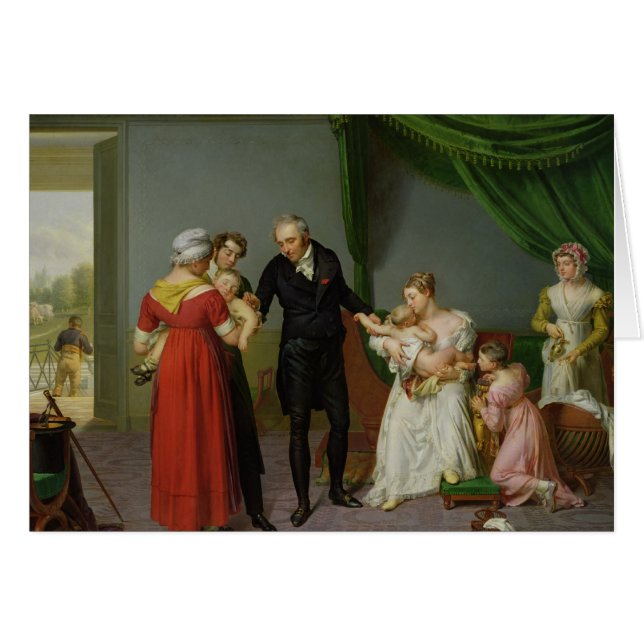 Baron Jean Louis Alibert Hälsningskort (Framsidan Horizontal)