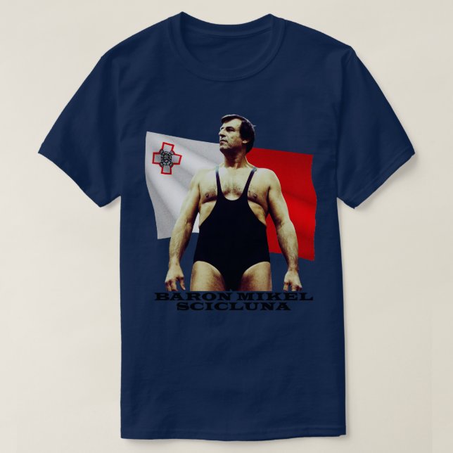 Baron Mikel Scicluna T Shirt (Design framsida)