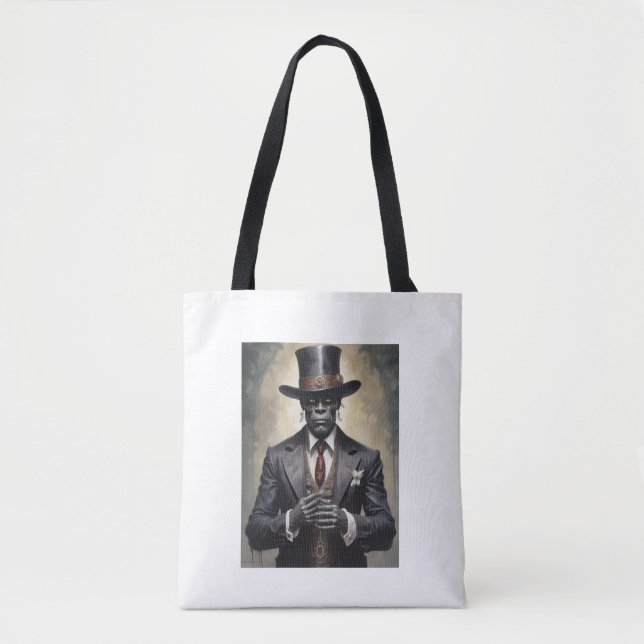 Baron Samedi Gotisk Handväska Tygkasse (Framsida)
