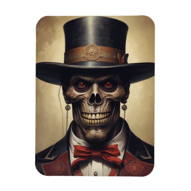 Baron Samedi Gotisk Magnet (Vertikal)
