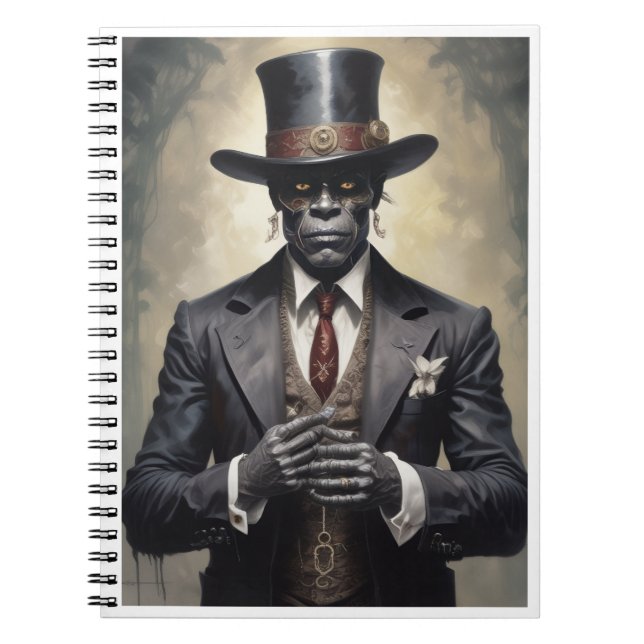 Baron Samedi gotiskt spiralblock (Framsidan)