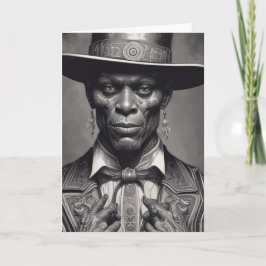 Baron Samedi gotiskt vikbart vykort