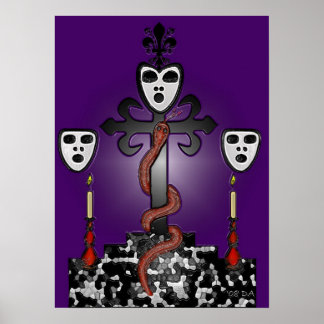 Baron Samedi och Voodoo Guede Poster