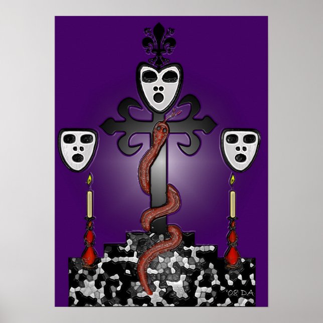 Baron Samedi och Voodoo Guede Poster (Framsidan)