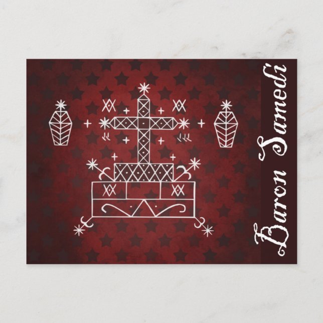 Baron Samedi Postcard Vykort (Framsida)