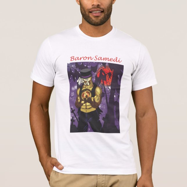Baron Samedi T Skjorta Shirt (Framsida)