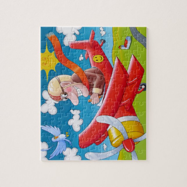 Baron Von Rouge Barnpussel Pussel (Vertikal)