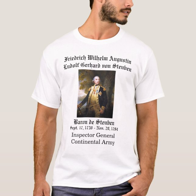 Baron von Steuben Tee Shirt (Framsida)