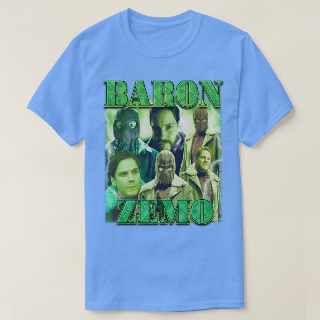 Baron Zemo Retro Stil T Shirt (Design framsida)