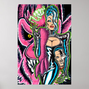 Baroness™ och hennes Rosa varulv Poster