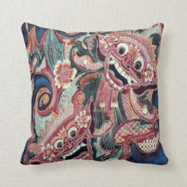 Barong Bali Batik Mönster Kudde