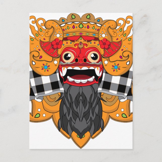 Barong Bali Vykort (Framsida)