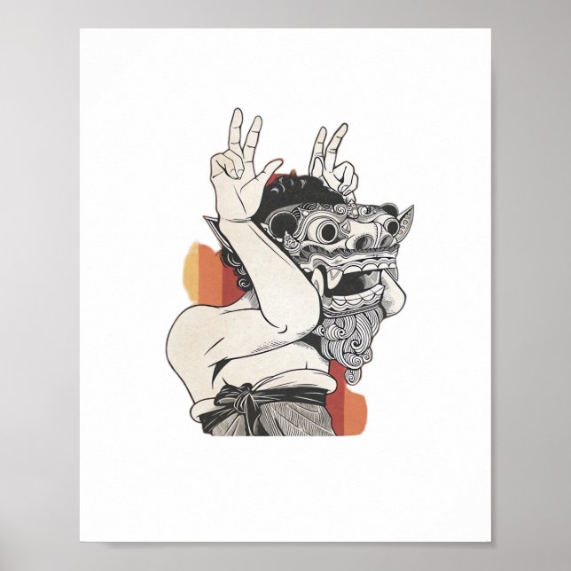 Barong Peekaboo Poster (Framsidan)