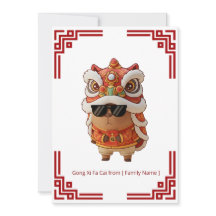 Barongsai Capybara Kinesiskt Nyår