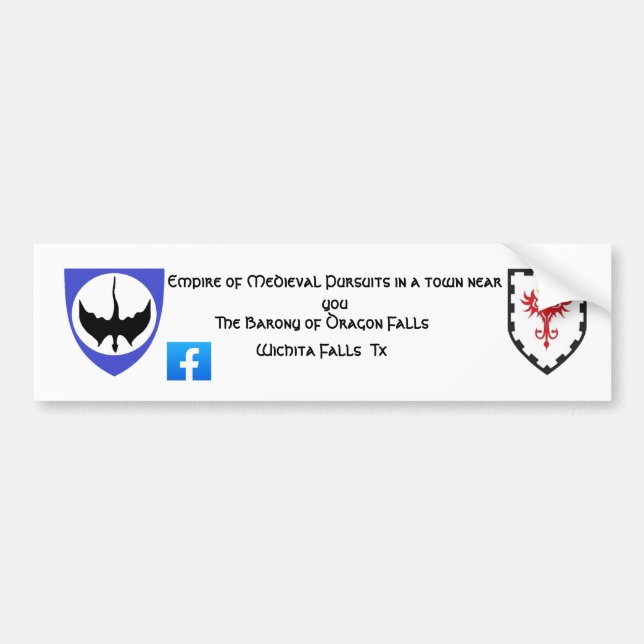 Baronial Sticker Dragon Falls Bildekal (Framsidan)