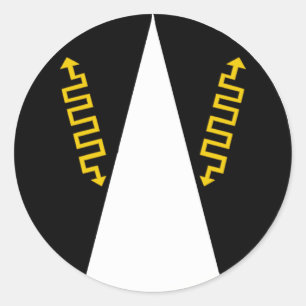 Barony Andelcrag Populace Badge Runt Klistermärke