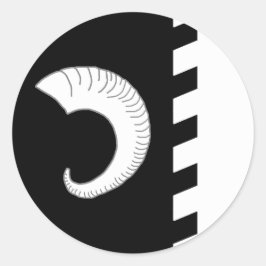 Barony Bordermarch Populace Badge Runt Klistermärke