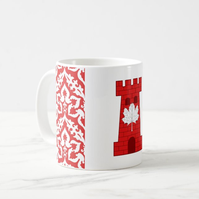 Barony Castel Rouge Populace Badge Kaffemugg (Framsida vänster)
