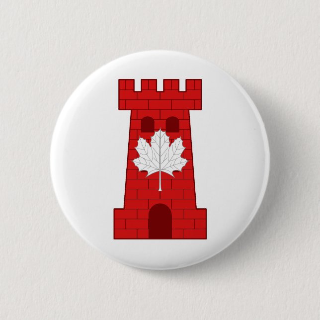 Barony Castel Rouge Populace Badge Knapp (Framsida)