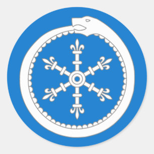 Barony Concordia of the Snö Populace Badge Runt Klistermärke