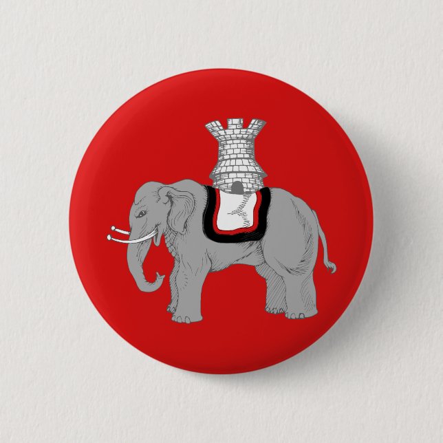 Barony Cynnabar Populace Badge Button Knapp (Framsida)
