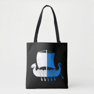 Barony Dragonship Haven Populace Badge Tote Bag Tygkasse