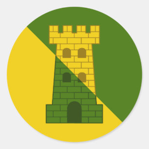 Barony Fettburg Populace Badge Runt Klistermärke