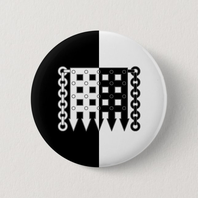Barony Lejon Grind Populace Badge Button Knapp (Framsida)