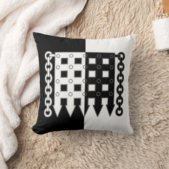 Barony Lejon Grind Populace Badge Dekorativ kudde (Filt)