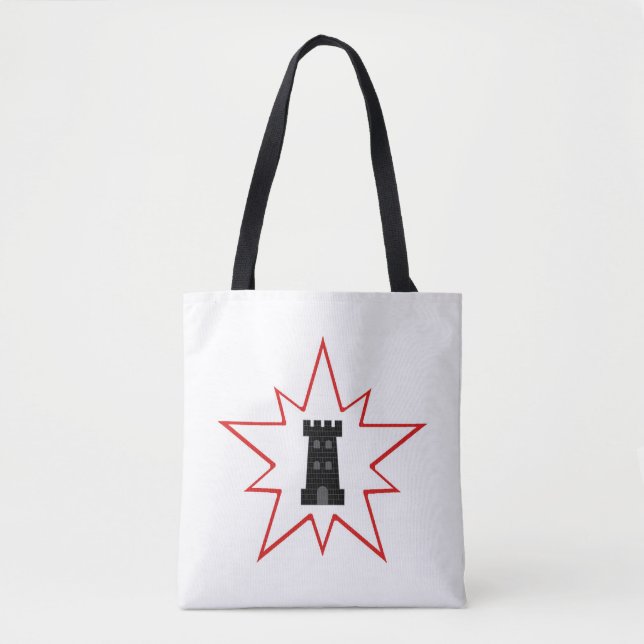 Barony NorthKeep Populace Badge Tote Bag Tygkasse (Framsida)