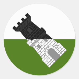 Barony of Settmour Swamp Populace Badge Classic Ro Runt Klistermärke