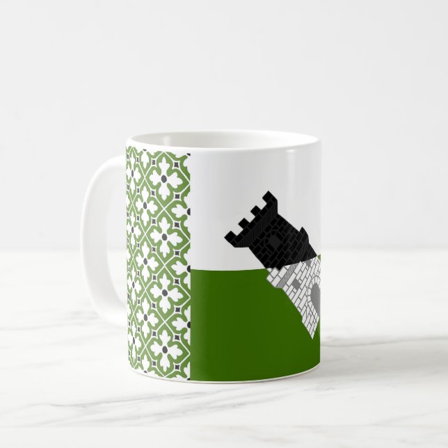 Barony of Settmour Swamp populace badge Coffee Mug Kaffemugg (Framsida vänster)