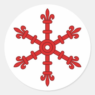 Barony of Wintermist Populace Badge Runt Klistermärke