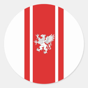 Barony Politarchopolis Populace Badge Classic R Runt Klistermärke