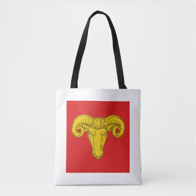 Barony Ramshaven Populace Badge Tote Bag Tygkasse (Framsida)