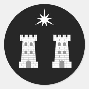 Barony Stargate Populace Badge Runt Klistermärke